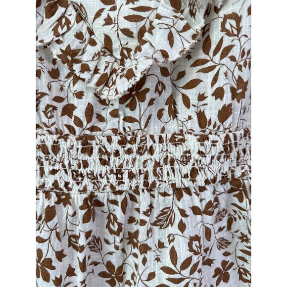 Old Navy Flutter Sleeve Babydoll Milkmaid Floral V-Neck Tie-Back Top Size XL NWT - Picture 8 of 10